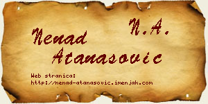 Nenad Atanasović vizit kartica